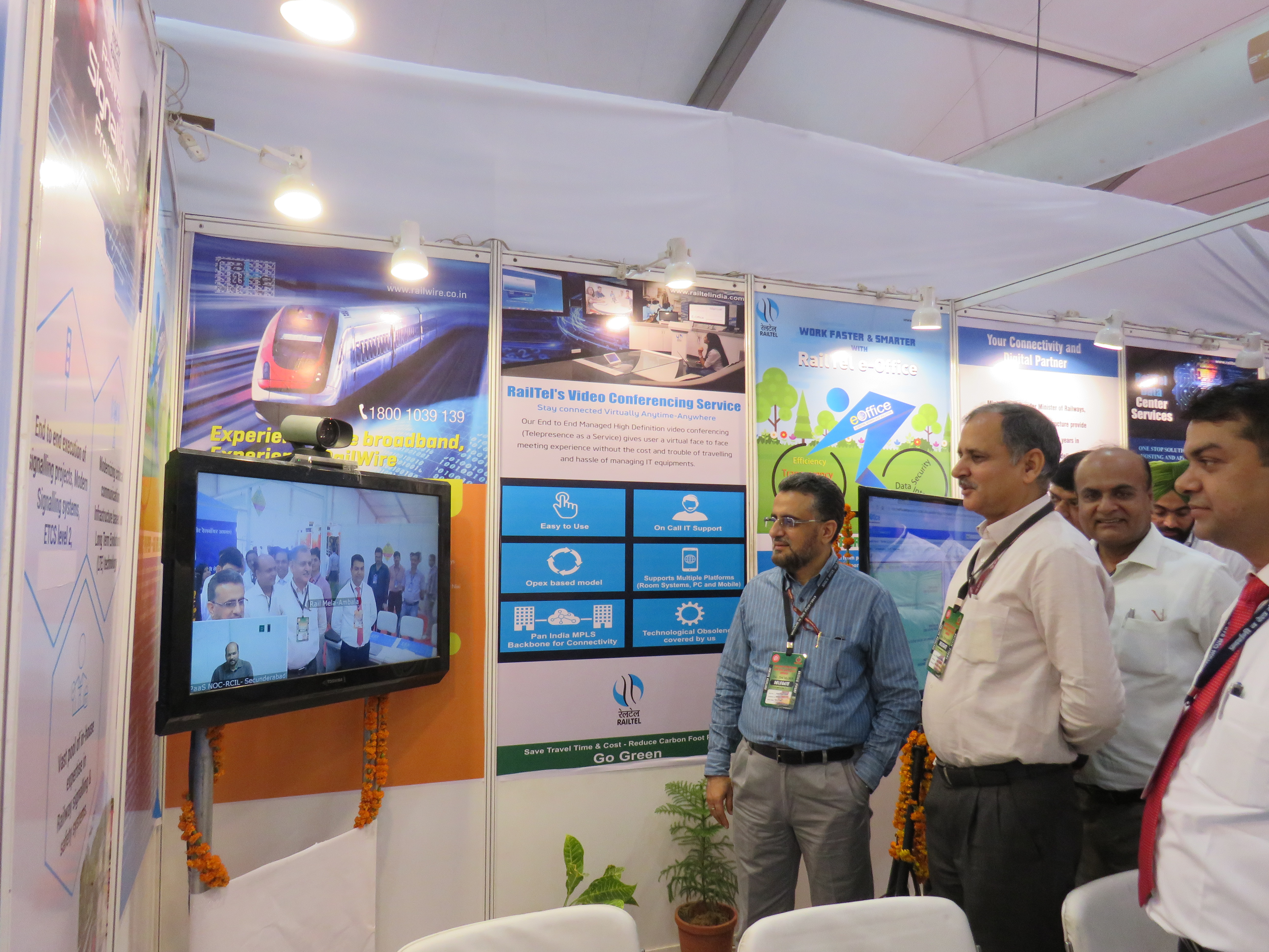 RailTel stall at Rail mela Ambala 2019