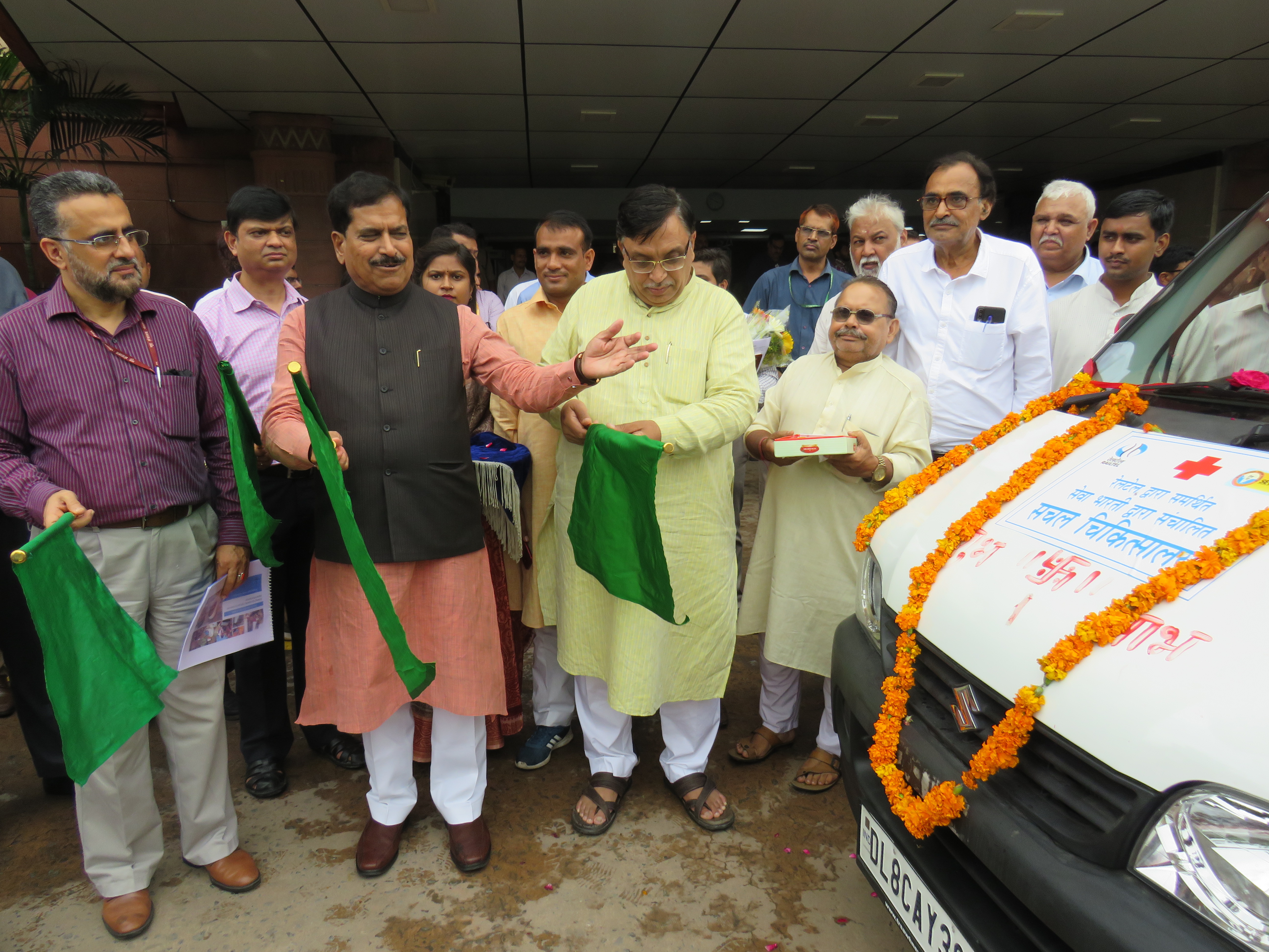 Flagging off of Mobile Medicae van provided under CSR