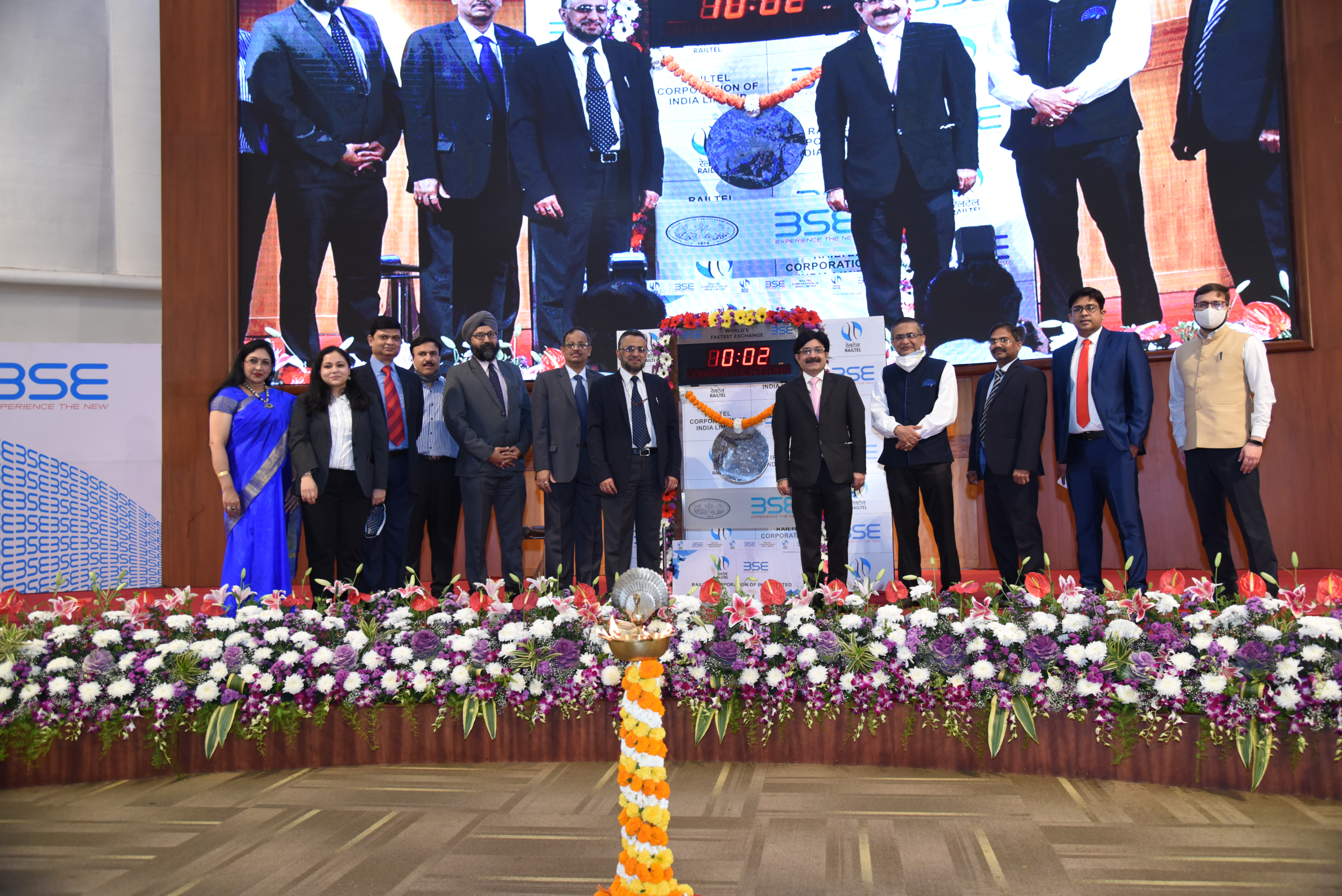 RailTel IPO listing Ceremony at BSE